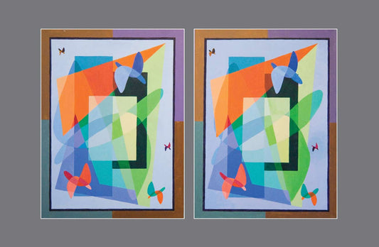 Chromatic Symphony: Translucent Harmonies in Stereographic Splendor - Stereo Art Prints