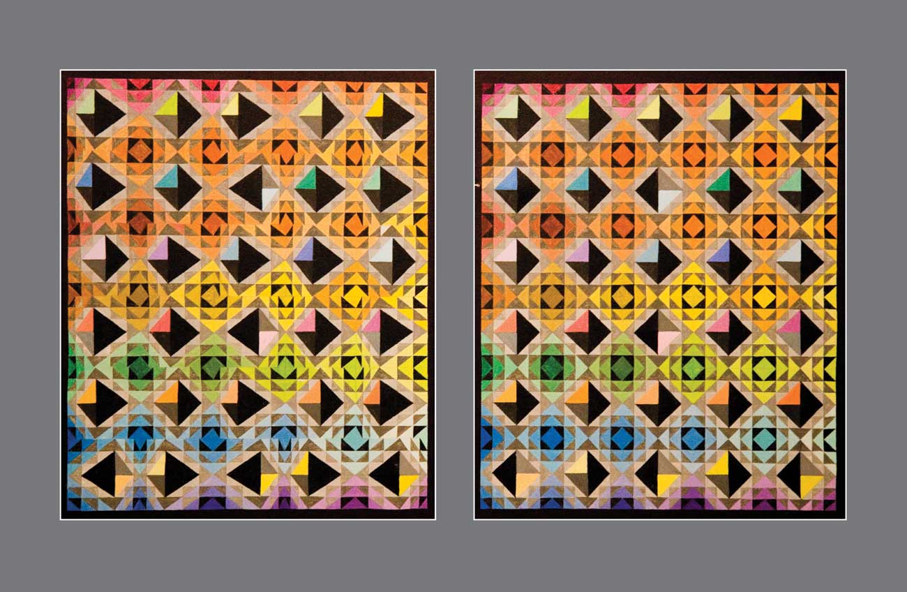 Diamond Mirage: Vibrant Medley Oscillates in Spatial Symphony - Stereo Art Prints