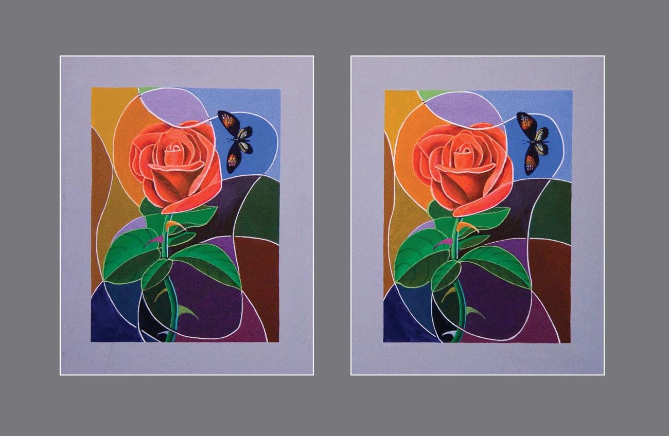 Fluttering Petals: Rose's Radiance Unfolds in Colorful Symphony - Stereo Art Prints
