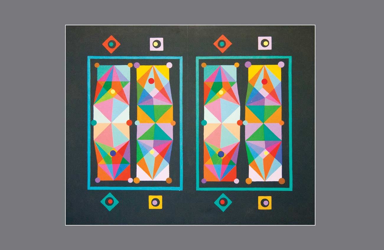Geometry in Flux: Multicolor Enchantment in 3D Perspective - Stereo Art Prints