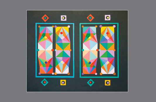 Geometry in Flux: Multicolor Enchantment in 3D Perspective - Stereo Art Prints
