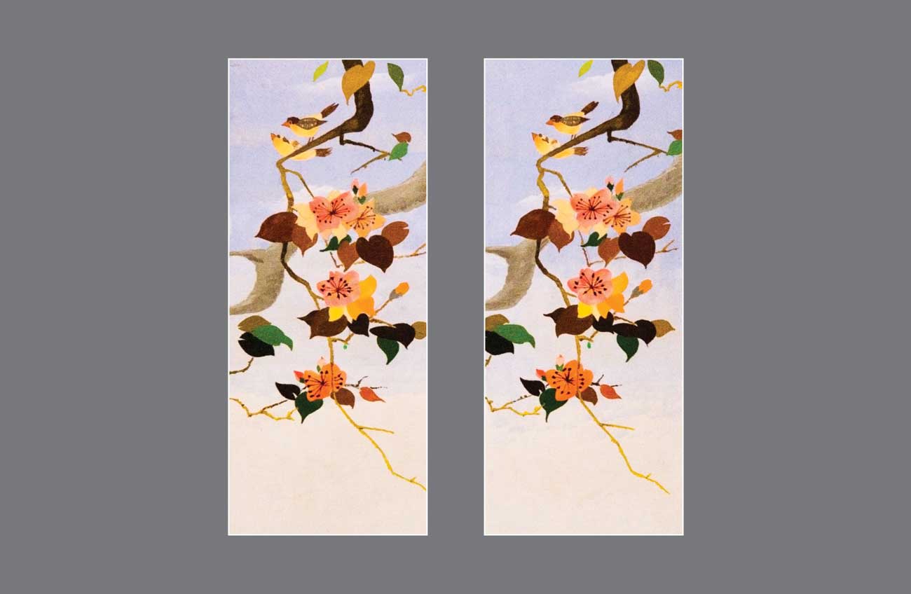 Leafy Illusions: A Branch's Magic Unveils Three-Dimensional Foliage - Stereo Art Prints