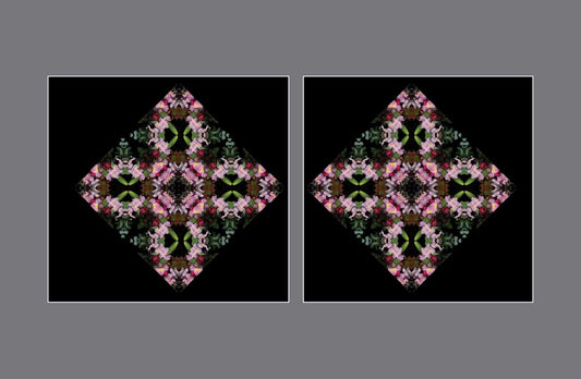 Mike's Rose Prism: A Kaleidoscope of Pink Petals - Stereo Art Prints