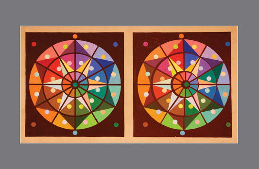 Rainbow Kaleidoscopia: Whirling Rounds of Geometric Delight - Stereo Art Prints