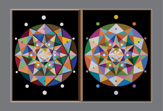 Spectral Illusions: A Whimsical 3D Kaleidoscope - Stereo Art Prints