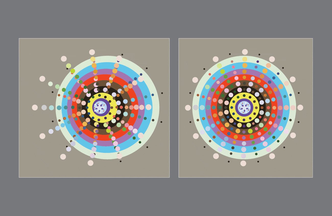 The Depths of Perception: Extending Op-Art Circles in 3D - Stereo Art Prints