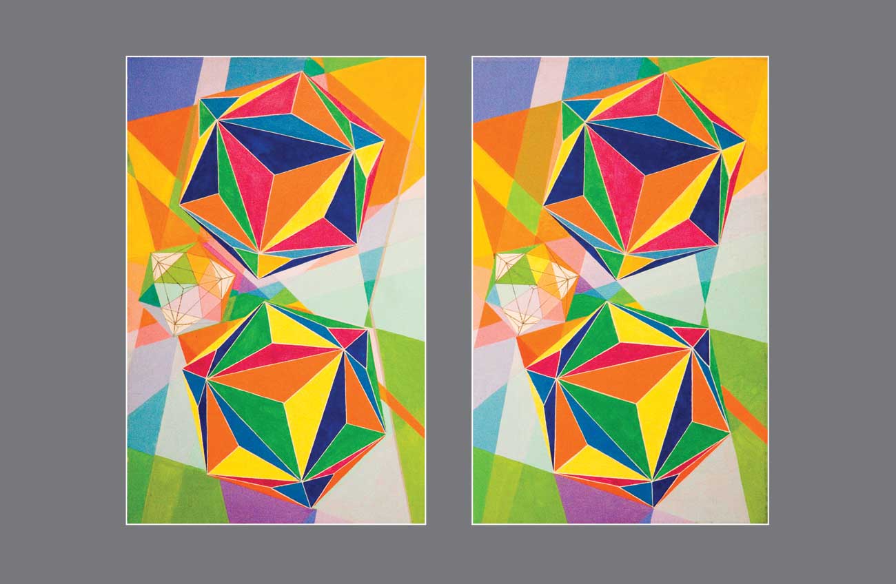 Triangle Prismatica: Exploding and Collapsing Boxes in a Spatial Spectacle - Stereo Art Prints